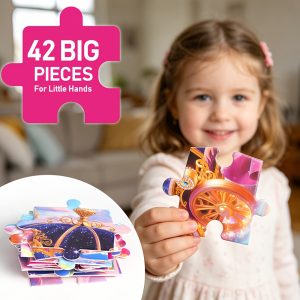 Educational Learning Large Pieces floor puzzle - Thumbnail Image 3